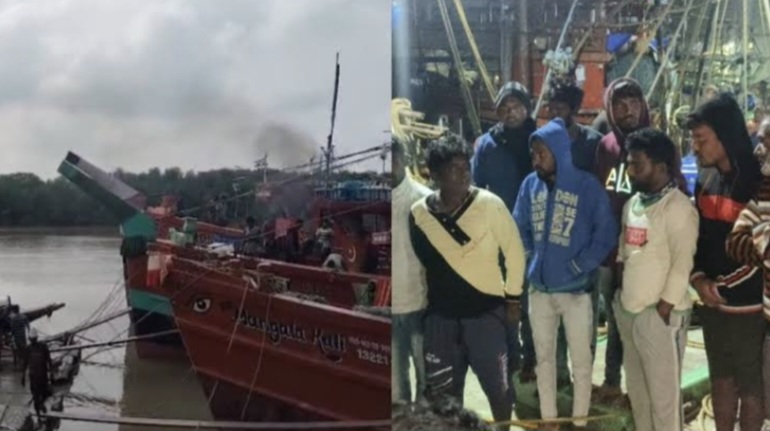 বাংলাদেশি নৌবাহিনীর হামলাকাণ্ডে উদ্ধার ২ মৎস্যজীবীর দেহ , এখনও নিখোঁজ ৩