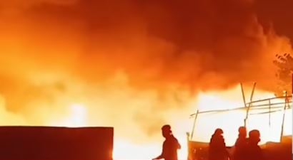 ইকো পার্কের কাছে ভয়াবহ অগ্নিকাণ্ড , ঘন বস্তিতে সিলিন্ডার বিস্ফোরণে তাণ্ডব