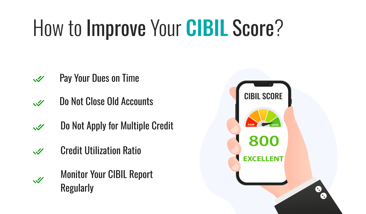 CIBIL স্কোর ভাল করবেন কি ভাবে জানেন কি?