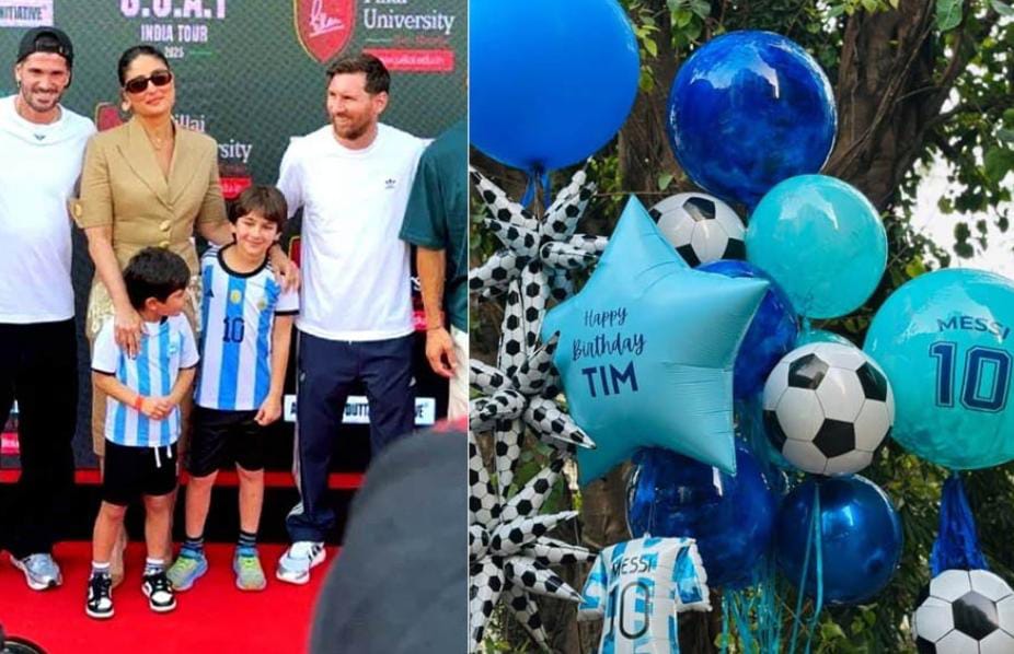 তৈমুরের জন্মদিনের মূল আর্কষণ মেসি , ছেলেকে বিরাট সারপ্রাইজ কারিনার