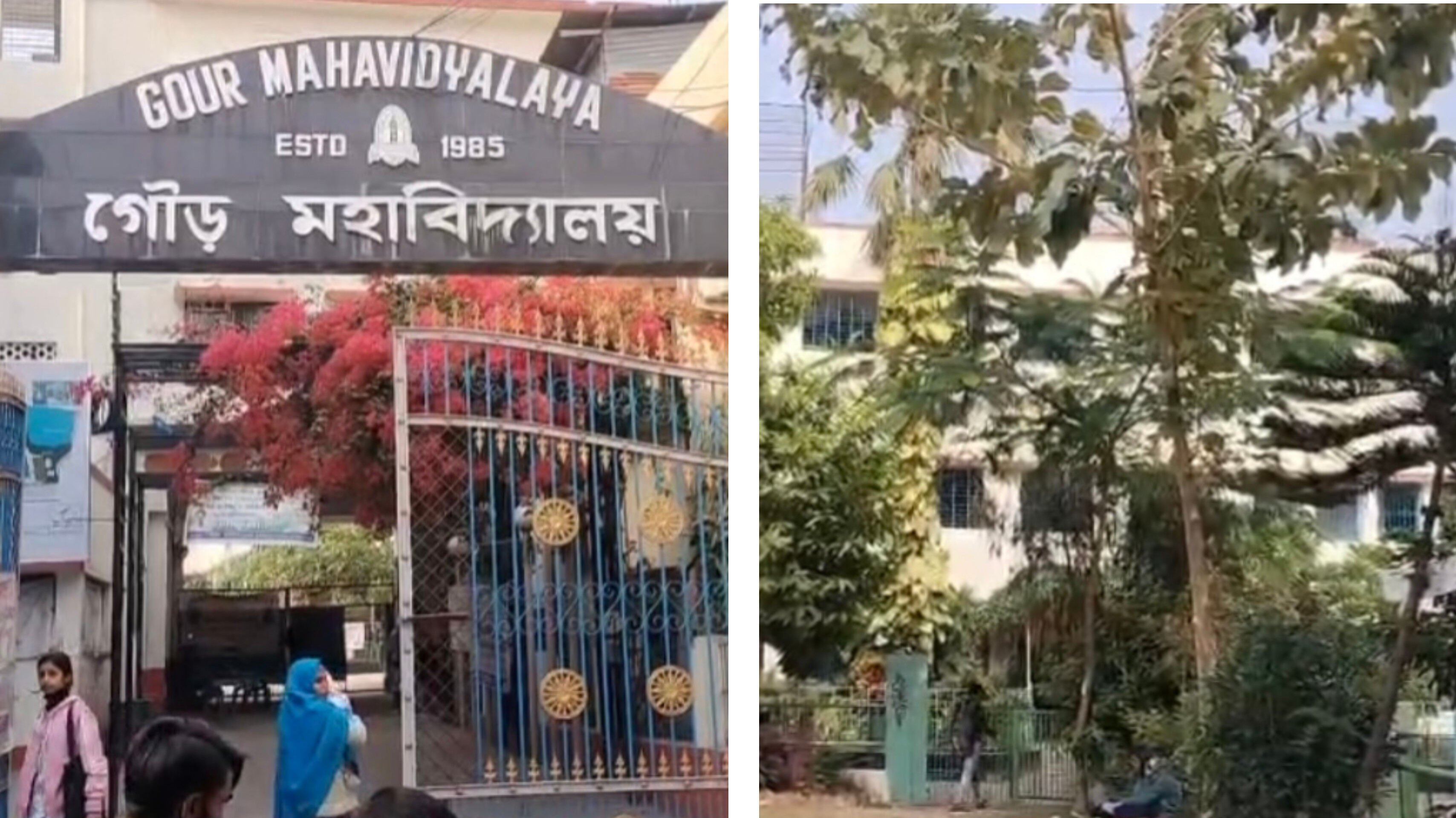 কলেজ ক্যাম্পাস নির্মল রাখতে ছাত্র-ছাত্রীদের সাফাই অভিযান , বাহবা এলাকাবাসীর