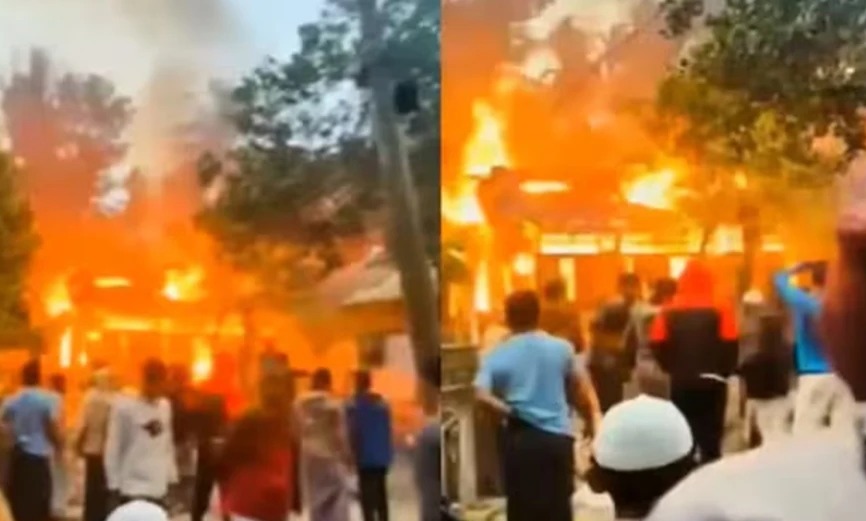 দ্বেষের বাংলাদেশে ফের আক্রান্ত হিন্দুরা, আগুনে পুড়ে ছাই ৫ টি বাড়ি