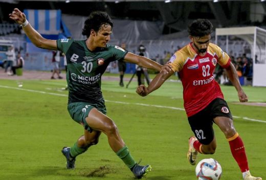 কলকাতা লিগ , জর্জ টেলিগ্রাফের বিরুদ্ধেও জ্বলে উঠল মশাল , লিগ টেবিলের শীর্ষে ইস্টবেঙ্গল