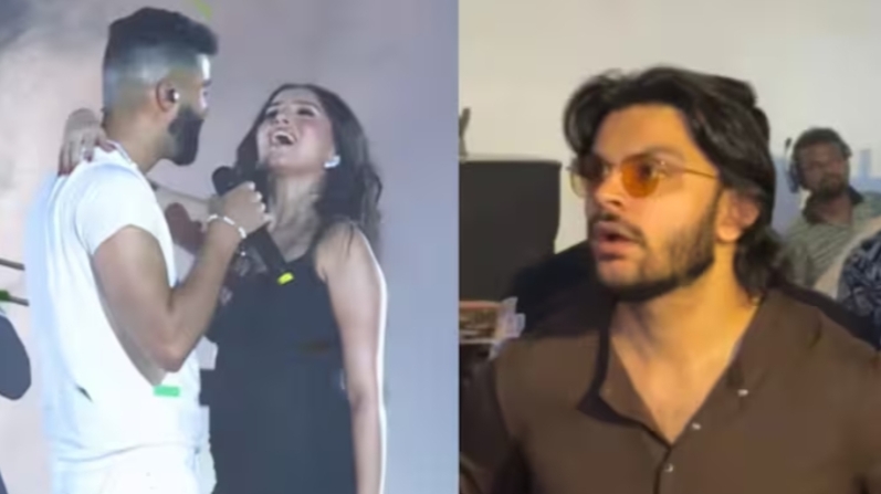 প্রেমিকের সামনেই এপি ধিলনকে গভীর চুম্বন , ড্যামেজ কন্ট্রোলে করেও বিতর্কে তারা