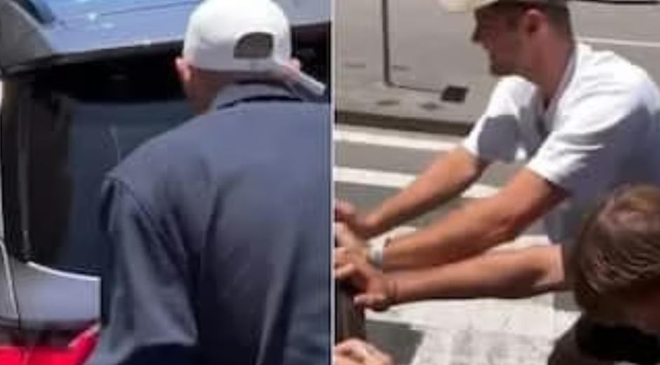 মাঝরাস্তায় খারাপ গাড়ি , ঠেলতে ঠেলতে স্টেডিয়ামে অস্ট্রেলিয়ার চার ক্রিকেটার