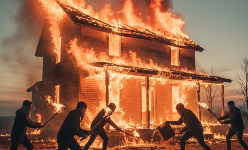 বাইরে থেকে দরজা বন্ধ, লিভইনে থাকা যুগলকে পুড়িয়ে মারার অভিযোগ