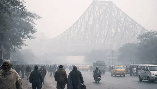 হাড় কাপানো ঠাণ্ডায় যুবুথুবু কলকাতাবাসী, স্বাভাবিকের নিচে পারদ