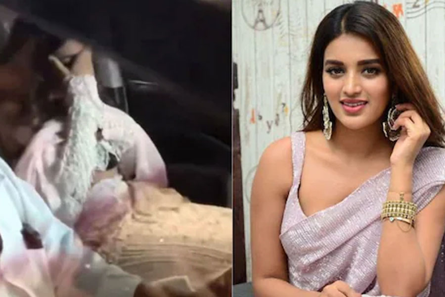 ছবির প্রচারে ভিড়ের মধ্যে শরীরে হাত দেওয়ার চেষ্টা , নীরবতা ভাঙলেন নিধি আগরওয়াল