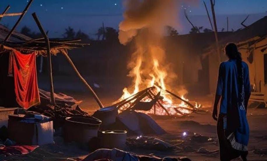 সন্তানের অসুখের জন্য দায়ী প্রতিবেশী , বিহারে ডাইনি অপবাদে পিটিয়ে খুন মহিলাকে