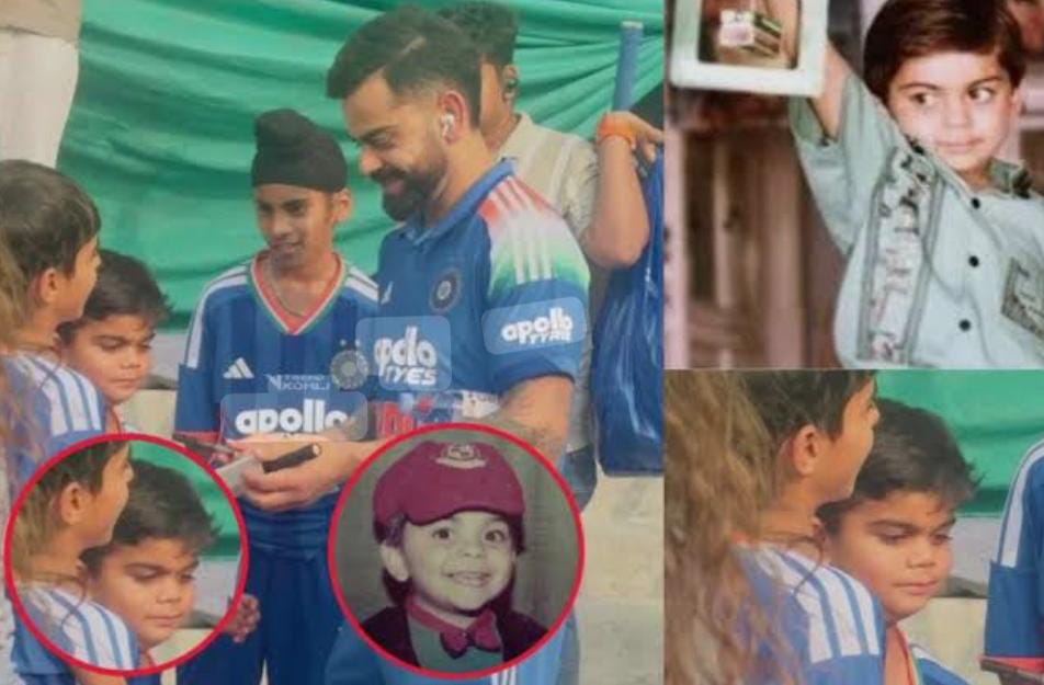 নিজের ছেলেবেলাকে দেখলেন বিরাট , খুদে ভক্তের আবদার মিটিয়ে প্রশংসিত চিকু