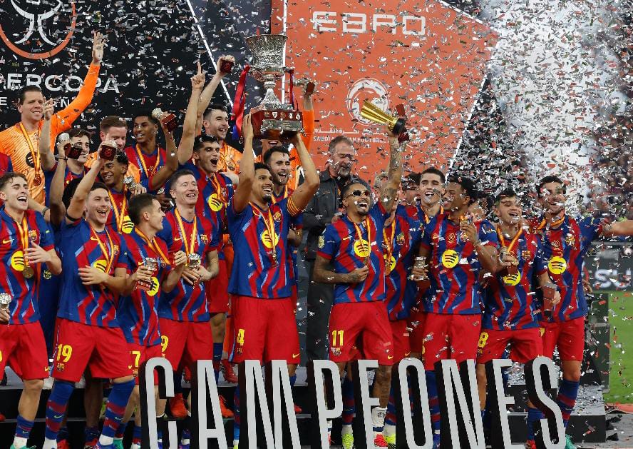 সুপার কোপা , রুদ্ধশ্বাস ফাইনাল , রিয়ালকে হারিয়ে সেরার শিরোপা বার্সেলোনার